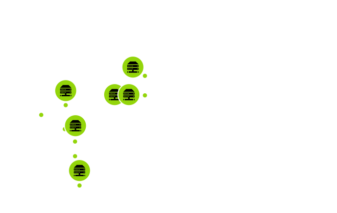 mapa doble datacenter madrid miami gigas